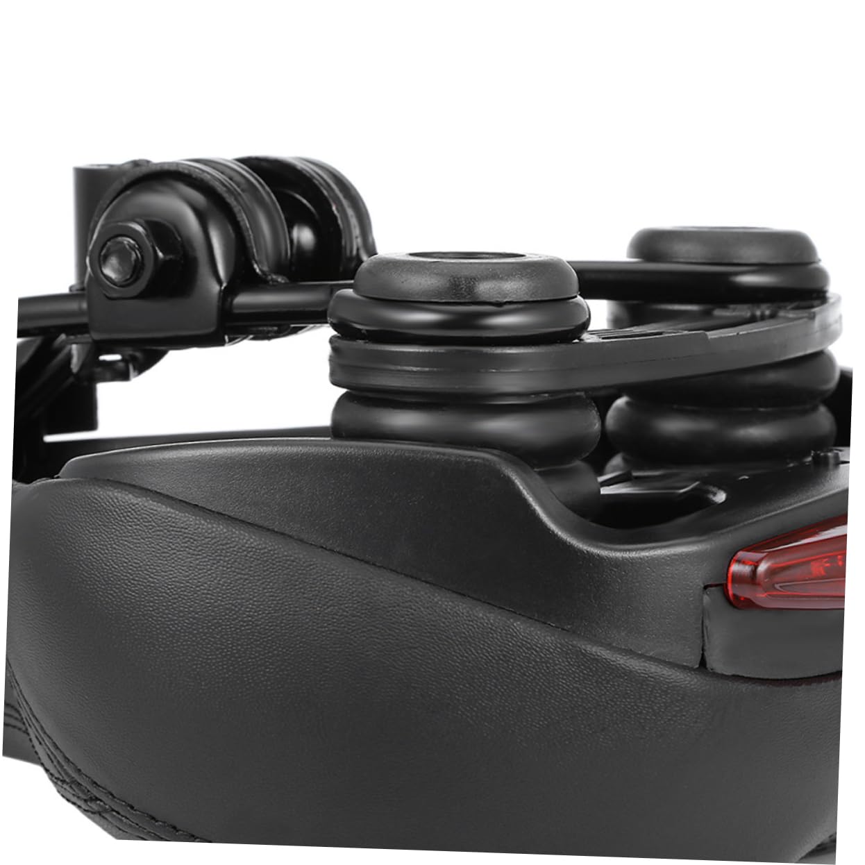 Selle De Vélo VTT avec Coussin Creux Confortable Et Lumière Intégrée Assise Amortissante pour Siège Extérieur Coussin Siège Vélo Noir