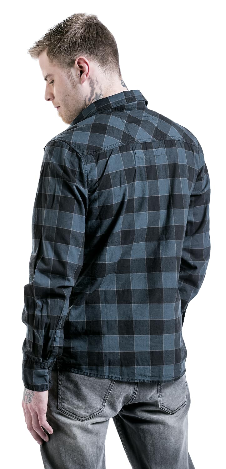 Brandit Carreaux Chemise Hommes Coton Chemise