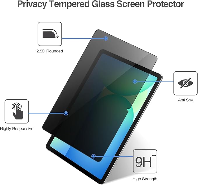 ProCase Protector de Pantalla Privacidad para Galaxy Tab S10 FE/S9 FE/S9/S8/S7, Vidrio Templado miniatura 4