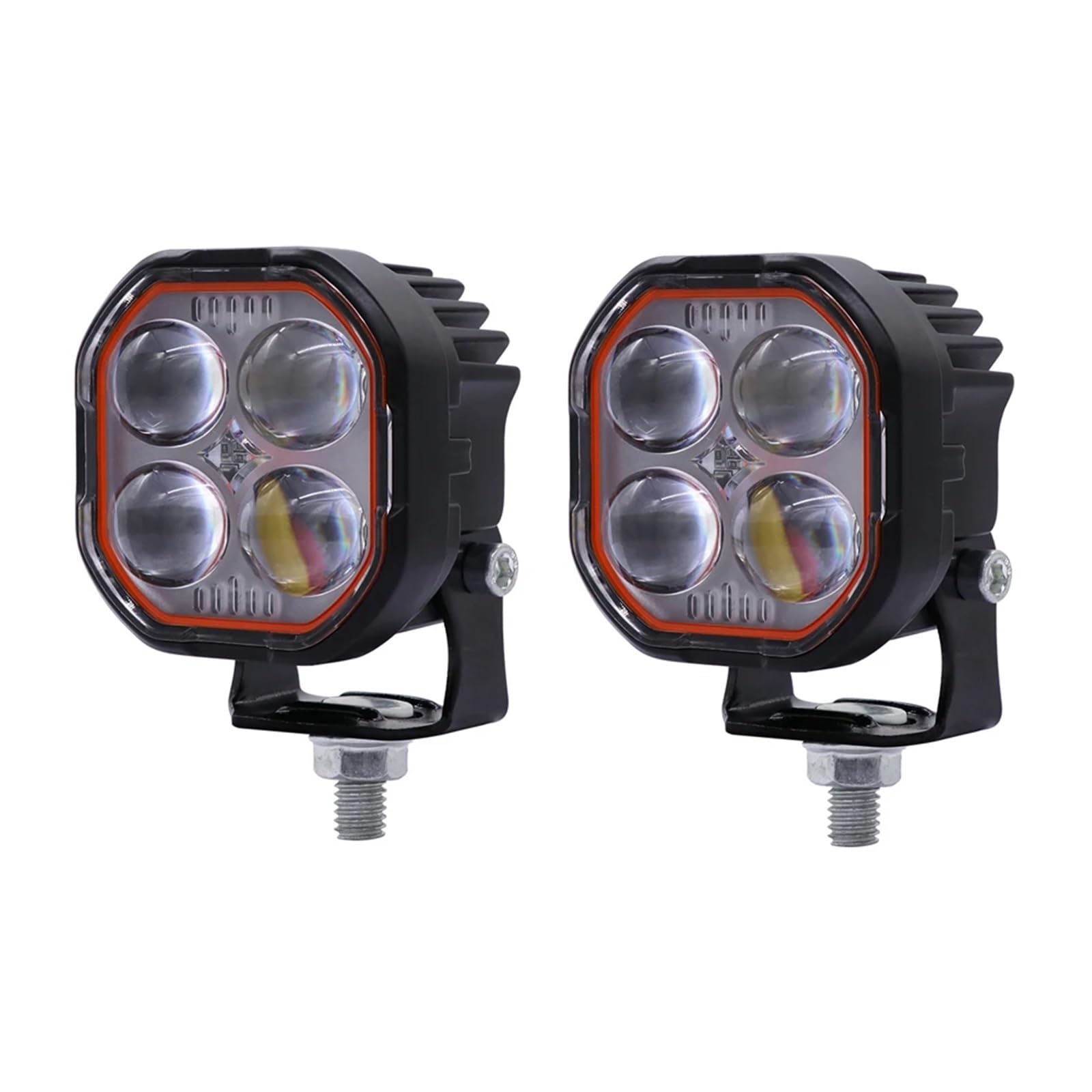 Anabbaglianti Faro LED da 40 W per moto, super luminoso, proiettore doppio, fendinebbia, per auto fuoristrada, ATV, camion Luci per motociclette(2PCS)