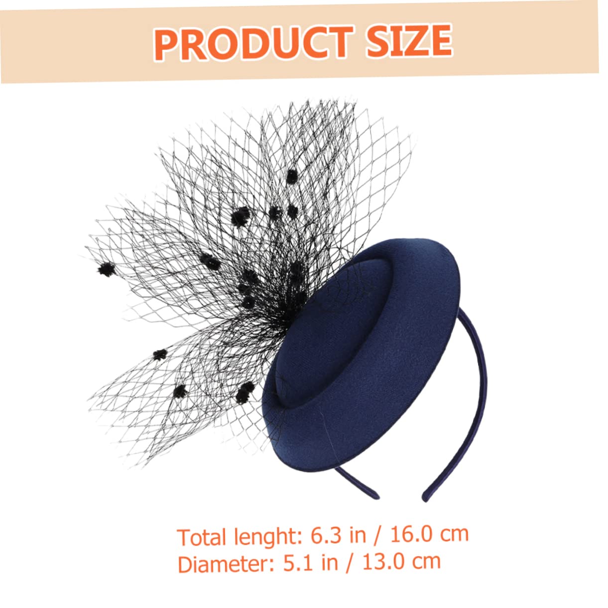 minkissy 5pezzi Fascinator Cappello per Cerimonie e Fascia per per Matrimoni Cocktail e Tea Party