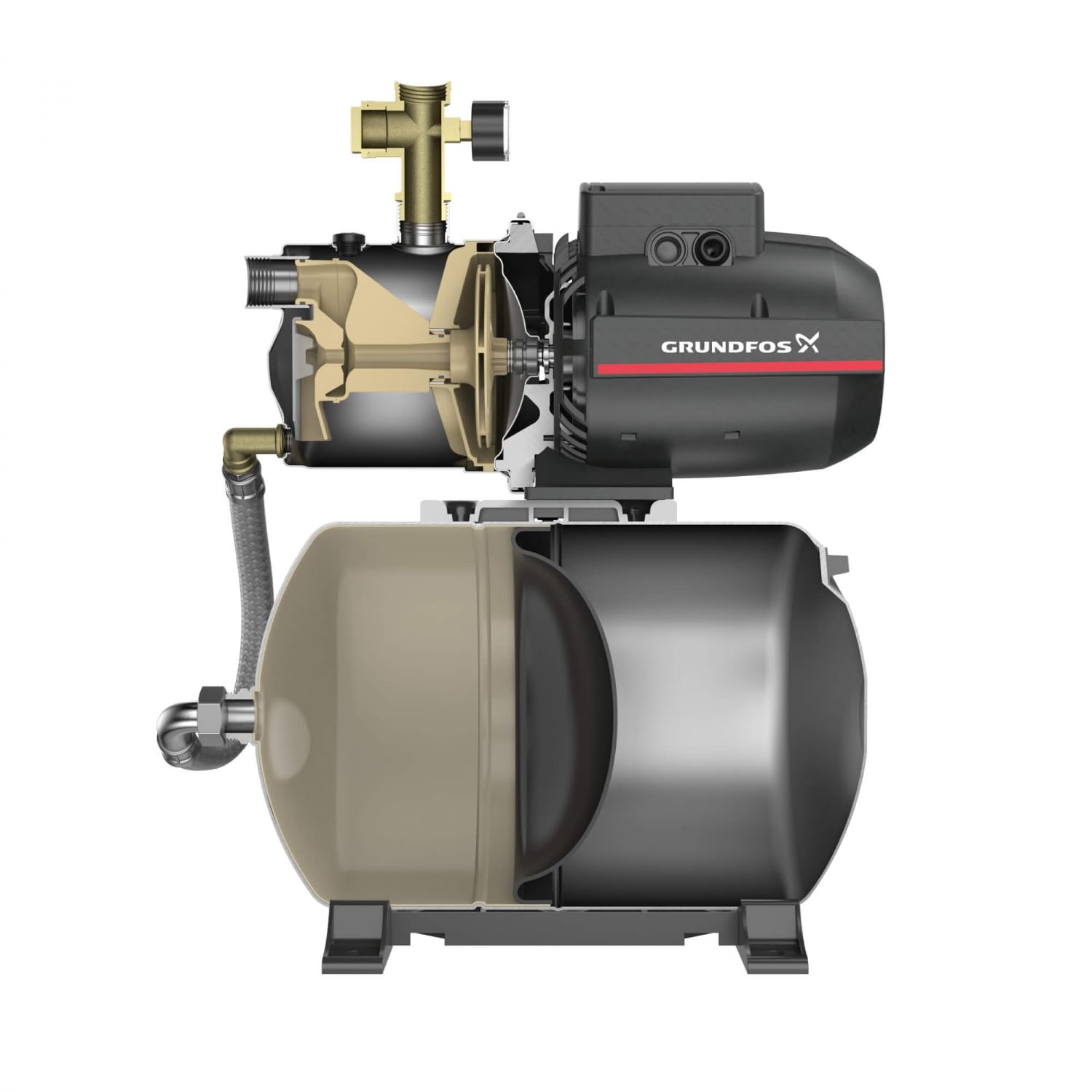Grundfos Jp 3-42 Pt - Surpresseur D'eau Pour Maison 20l - Jusqu'à 8m