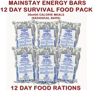 Mainstay Emergency Food 2400-cal Bars (Pack of 6) 12 Day Rations