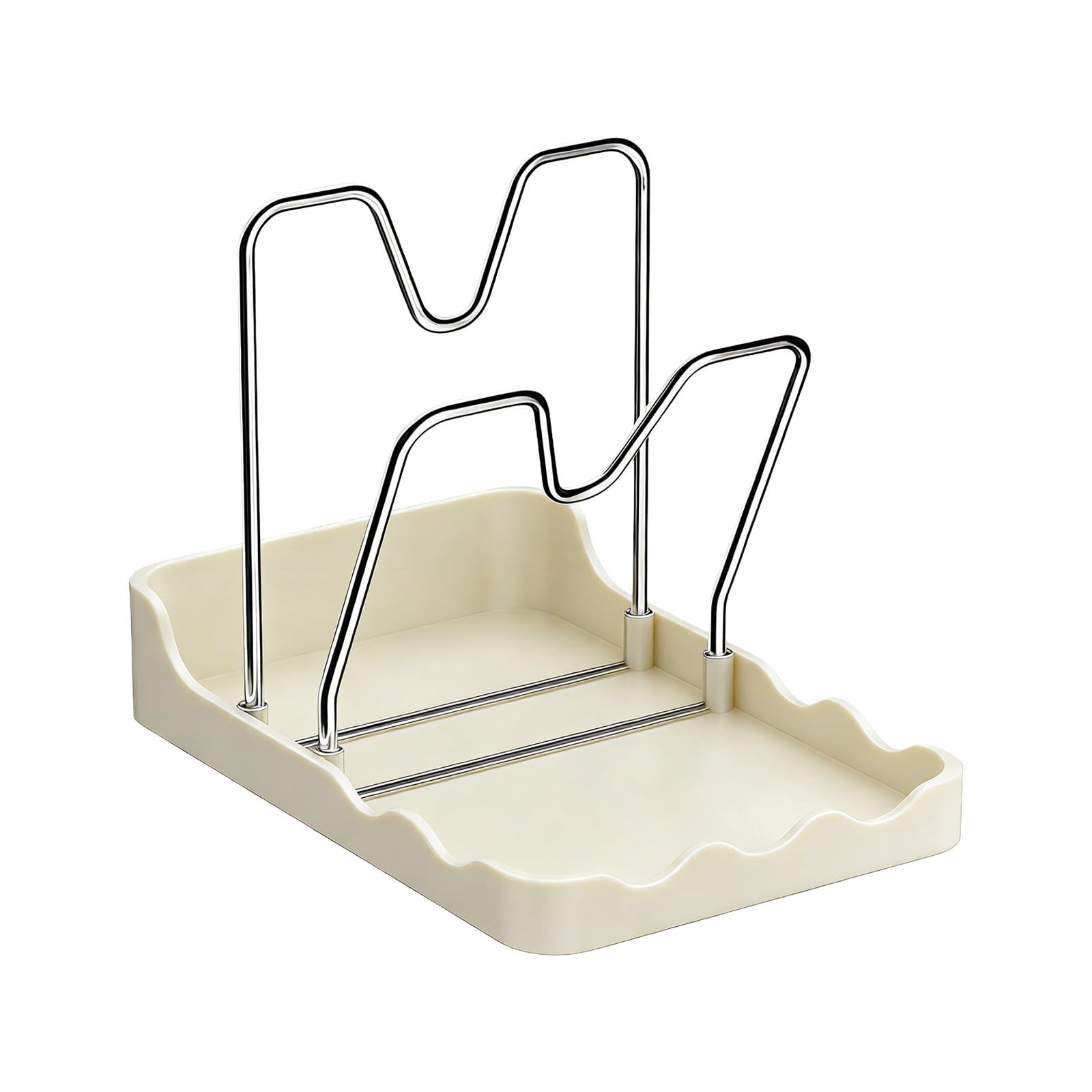 HDOYTXXM Efficient Pots Lid Organizers Stand Vertical for Kitchens Tool Easy to Cleaning Household Rack Stable Structure Homes Use Kitchens Lid Rack