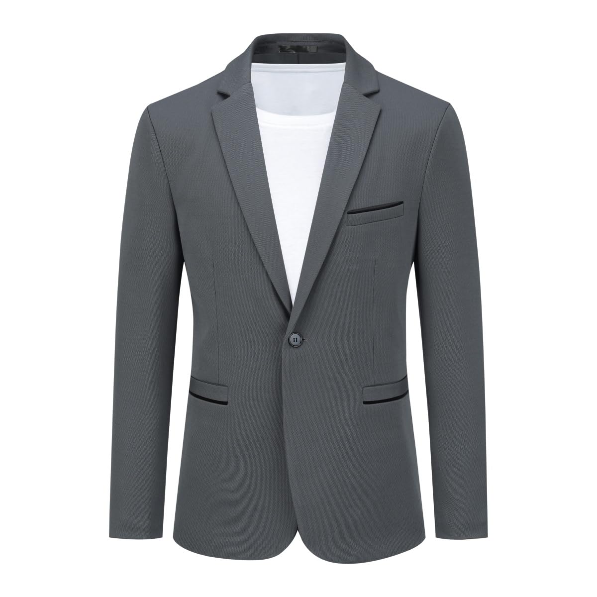 YOUTHUP Herren Sakko Slim Fit Sportlich Blazer Jackett Freizeit Business