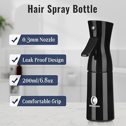 Miniatura 2 de BRUSHZOO - Cepillo desenredante con botella de spray para el cabello, cepillos para el cabello para mujeres, hombres y niños, cepillo de cabello