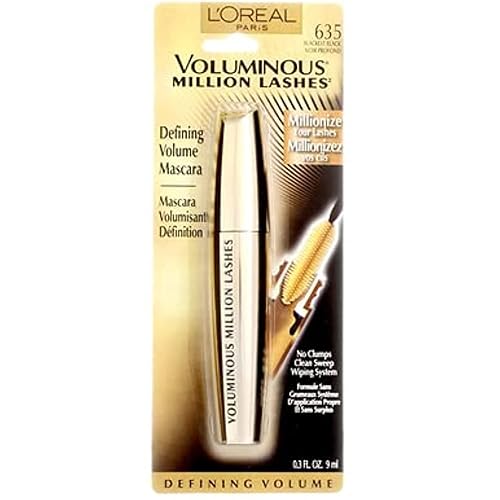 Miniatura 7 de LOreal Paris Voluminous Million Lashes máscara 03onza Blackest Black