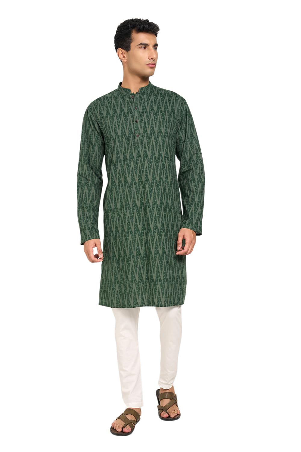 indus route by pantaloons Men's Cotton Regular Kurta-picture-22