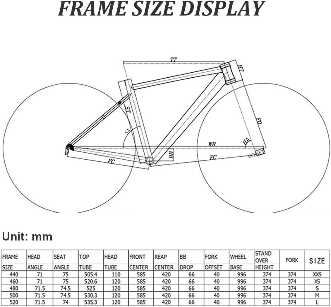 700C Road Bike Frame – Lightweight Aluminum Alloy Rim Brake Frameset with Carbon Fork, 44-56mm Tapered Head Tube, Semi-Internal Cable Routing – 46/48/50cm Racing Build