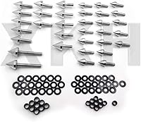 Vista 1 de XKH - Kit de pernos de carenado de aluminio compatible con Suzuki Hayabusa GSXR 1300 Silver 1999-2007 [B07M65HTLY]