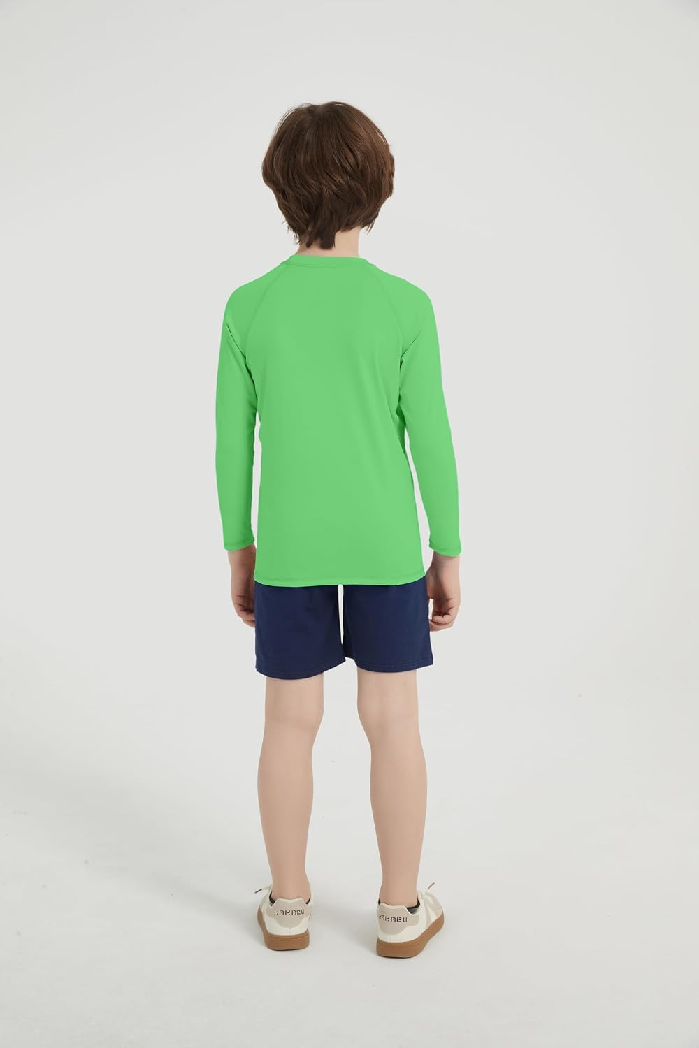 5-14Y Boys Girls Rash Guard UPF 50+ Long Sleeve Kids Neon Swim Shirts | Quick Dry Boys Girls Swim Shirts,Unisex Kids Neon Rash Guard,Teen Rash Guard Swimsuit