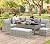 YITAHOME 6-Piece Patio Furniture Set, All-Weather Wicker Outdoor Sectional Sofa with Lift-Top Table & Ottoman, Patio Conversation Set for Deck, Backyard, Porch - Gray Gradient