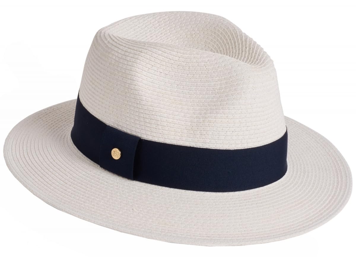 Failsworth Sienna Ladies Fedora Sun Hat - White, One Size