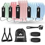 WHATAFIT Resistance Bands, Exercise Bands，Resistance Bands for Working Out, Work Out Bands with Handles for Men and Women Fitness, Strength Training Home Gym Equipment