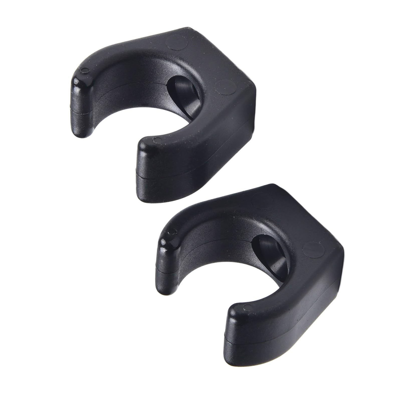 WheatThrive Black Nylon Marine Boat Hook Clamp, Ladder Clip for 3-4 Step Telescopic Ladders, Fits Pipe Diameter Up to 24mm/0.95 Inch