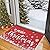 CAROMIO Christmas Doormat Holiday Door Mat Winter Christmas Snowflake Indoor/Outdoor Welcome Mat Floor Doormat for Home Decoration Christmas Rug Entryway Front Porch Decor, Red, 17x29 Inch