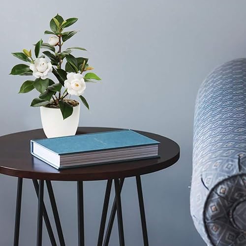 Miniatura 3 de Briful Plantas artificiales en maceta, pequeñas plantas de plástico sintético, plantas de escritorio, flores artificiales con jarrón para el hogar,