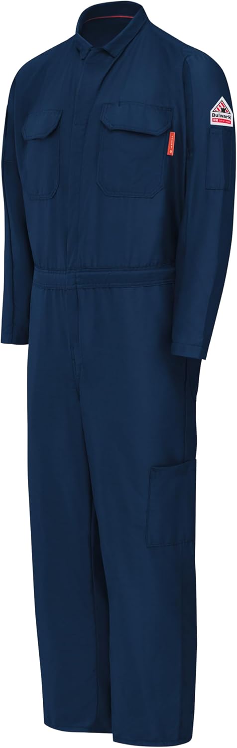 Bulwark FR mens Iq Series Flame Resistant Lightweight Mobility Coverall - Image 4