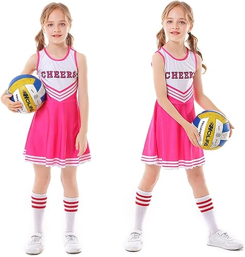 Miniatura 3 de Disfraces de animadora para niñas, vestidos de animadora, uniforme de animación, pompones