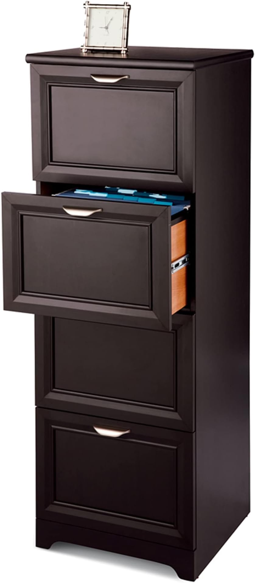 Realspace Magellan 19"D Vertical 4-Drawer File Cabinet, Espresso