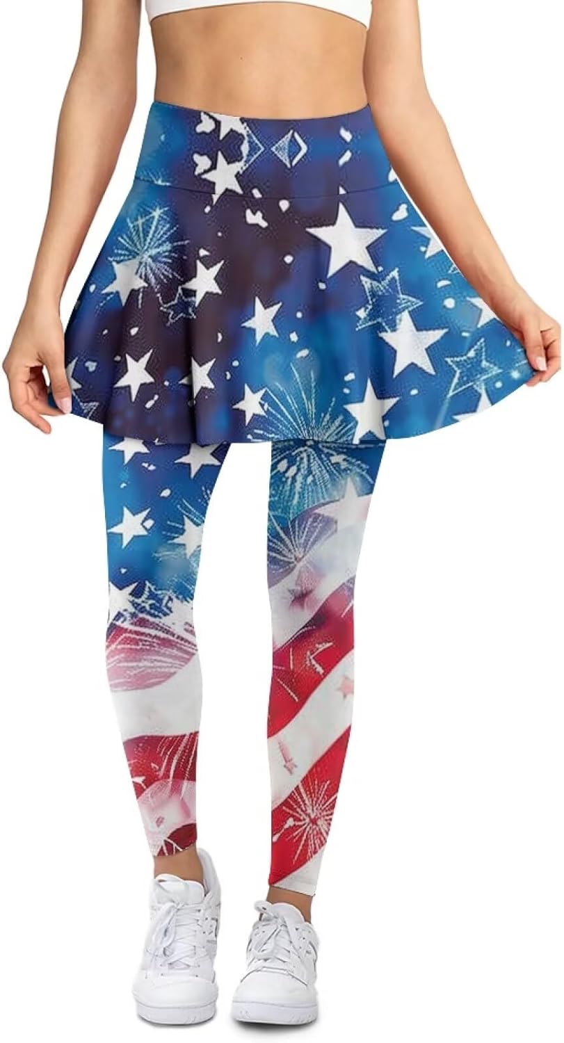 Tennis Skirted Leggings with Pockets for Women Comfortable Active Skort Athletic Skirt with Leggings Plus Size