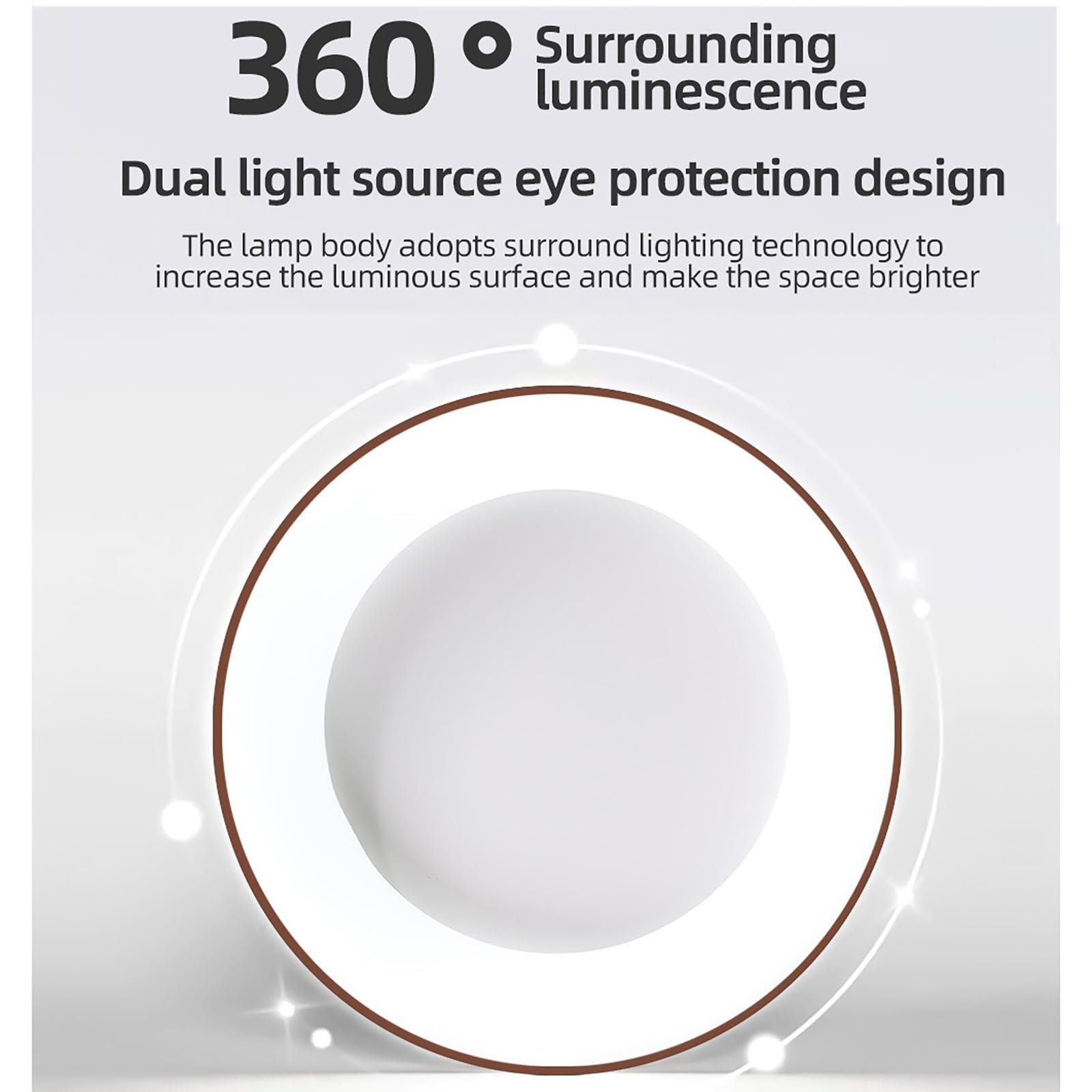 Lampa Sufitowa LED O Zimnej/ciepłej Temperaturze, Energooszczędna, Nowoczesna Metalowa Do Montażu Podtynkowego, Szerokokątne Oświetlenie Wystroju Domu(Wood2,19.7in/50cm)