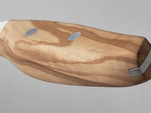 Vista 3 de Wüsthof AMICI - Cuchillo Santoku de borde hueco de 7 pulgadas, color marrón