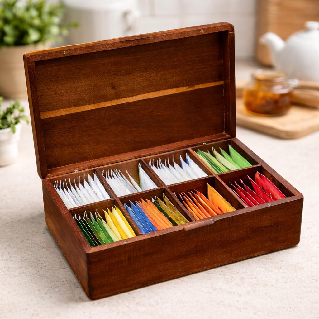 Coffres de rangement pour thé boîte organisateur de sachets d'infusion