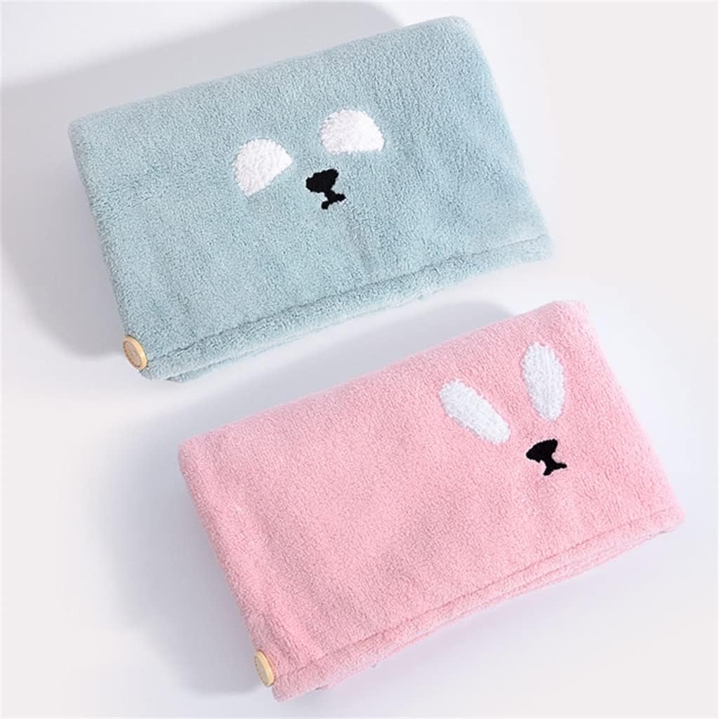 Hair Drying Cap Strong Water Absorbent Female Shower Cap Washing Hair Quick-Drying Dry Hair Towel(D)