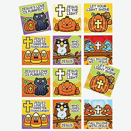 [Jesus is Light] Fall Festival | Halloween Stickers (96 pk)