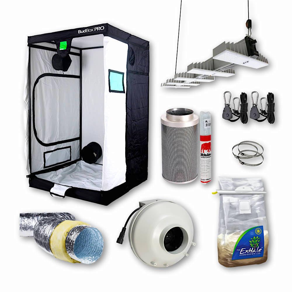 Professional BudBox Pro 120x120x200cm Grow Tent Kit SANlight EVO LED SystemAir