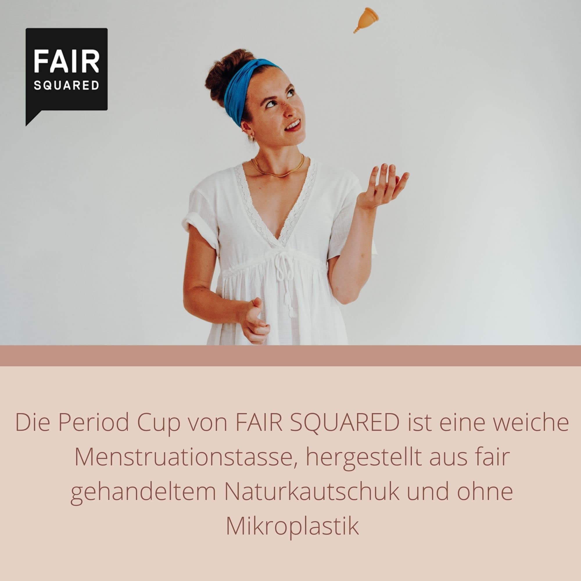 Fair Squar Copa Mestrual De Latex 100 Natural Fsc Talla L 13-400 g