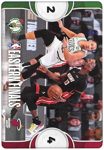 2020-21 Panini Stickers #56 Celtics vs. Heat/NBA Playoffs Official NBA Basketball Album Sticker Measuring 2.75 inch tall X 2 inches wide in Raw (NM