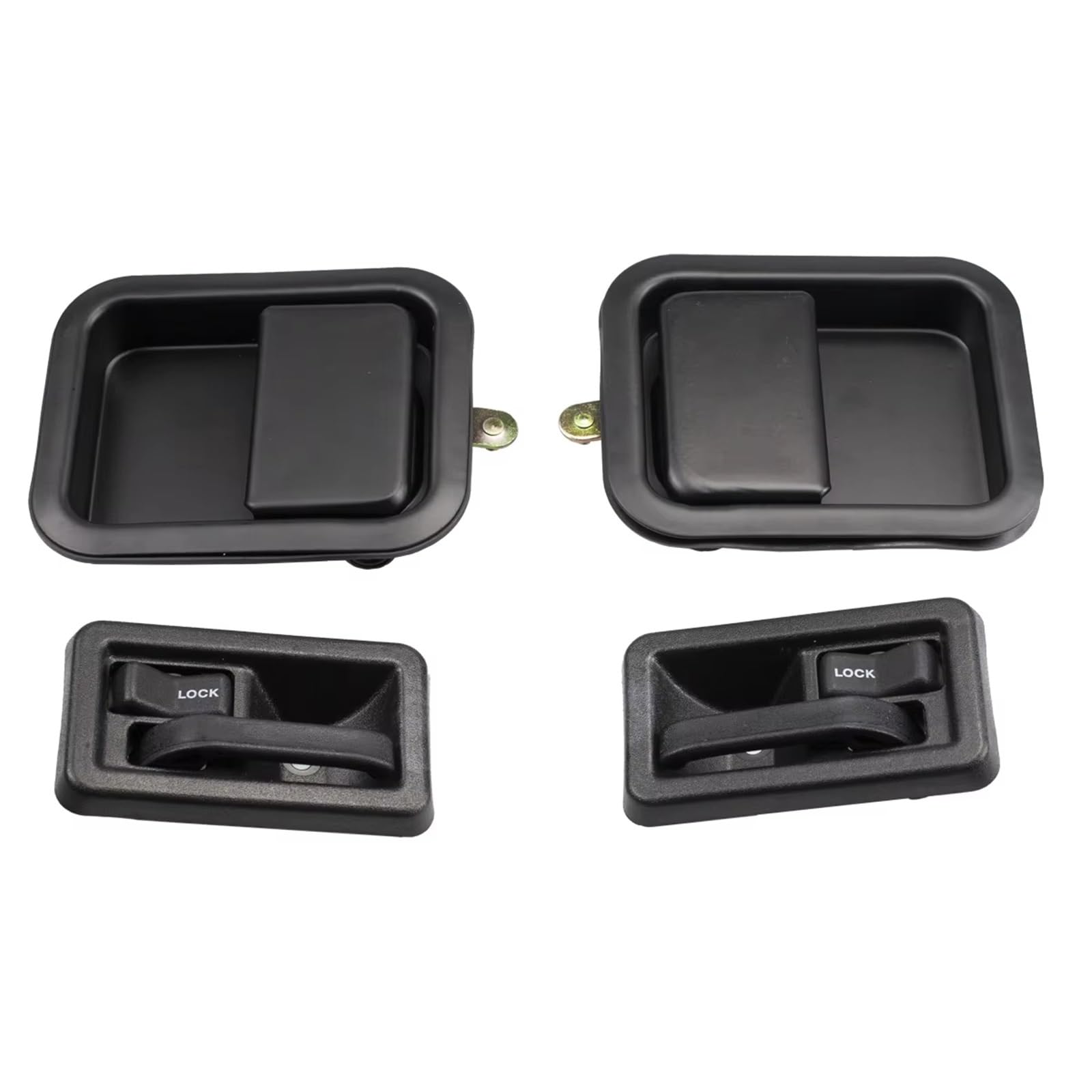 Vdifsvb One Color For Jeep For Wrangler 1987-2006 Cj 1976-1986 55176477Ab 55176383Ae Car Interior&Exterior Side Exterior Door Handle