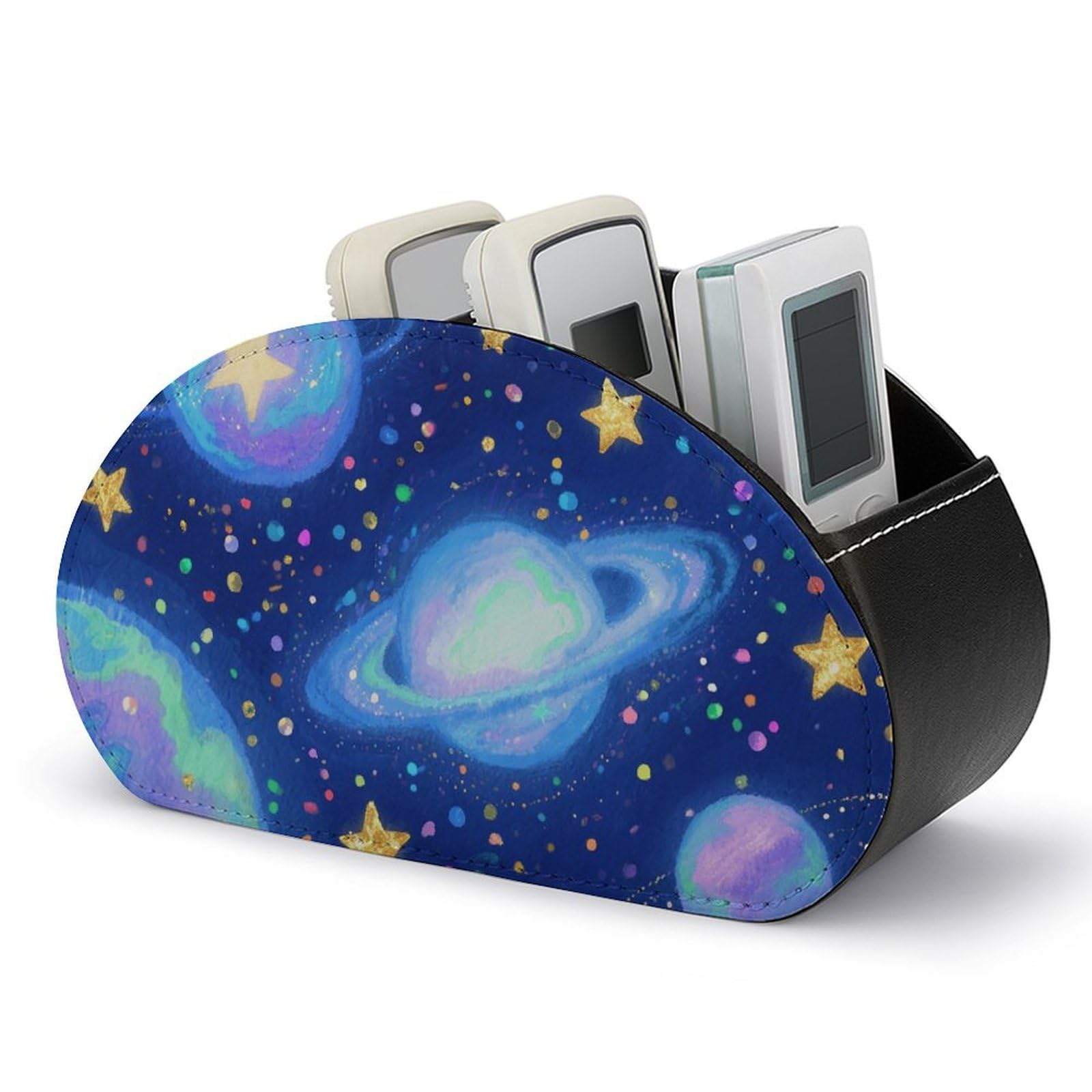 Support de télécommande en cuir PU pour organiser le salon et le bureau