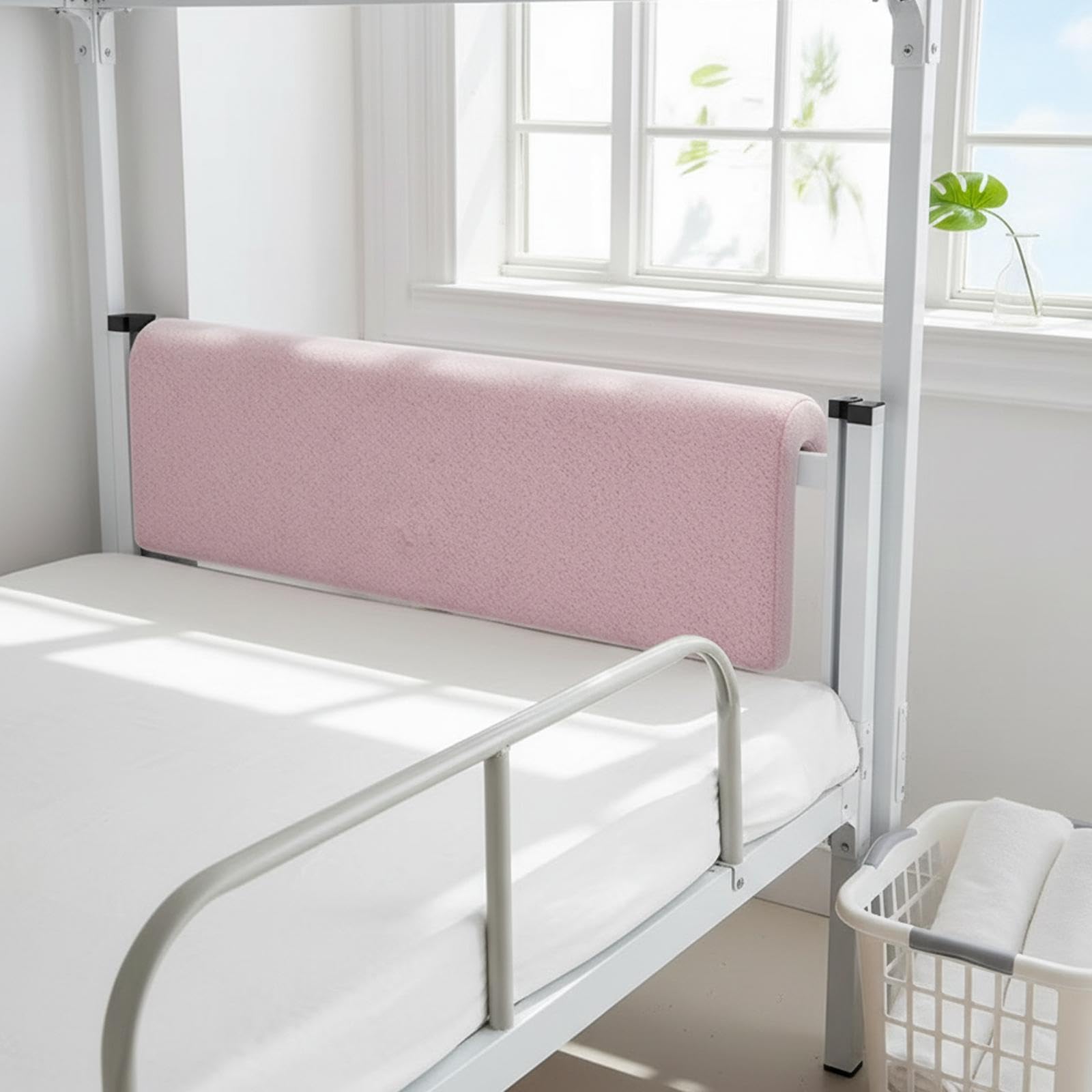 Baoblaze Cuscino da lettura per studenti, cuscino per testiera del letto, 80x25x5 cm, morbido supporto per la parte superiore e inferiore del letto in ufficio, Rosa Chiaro