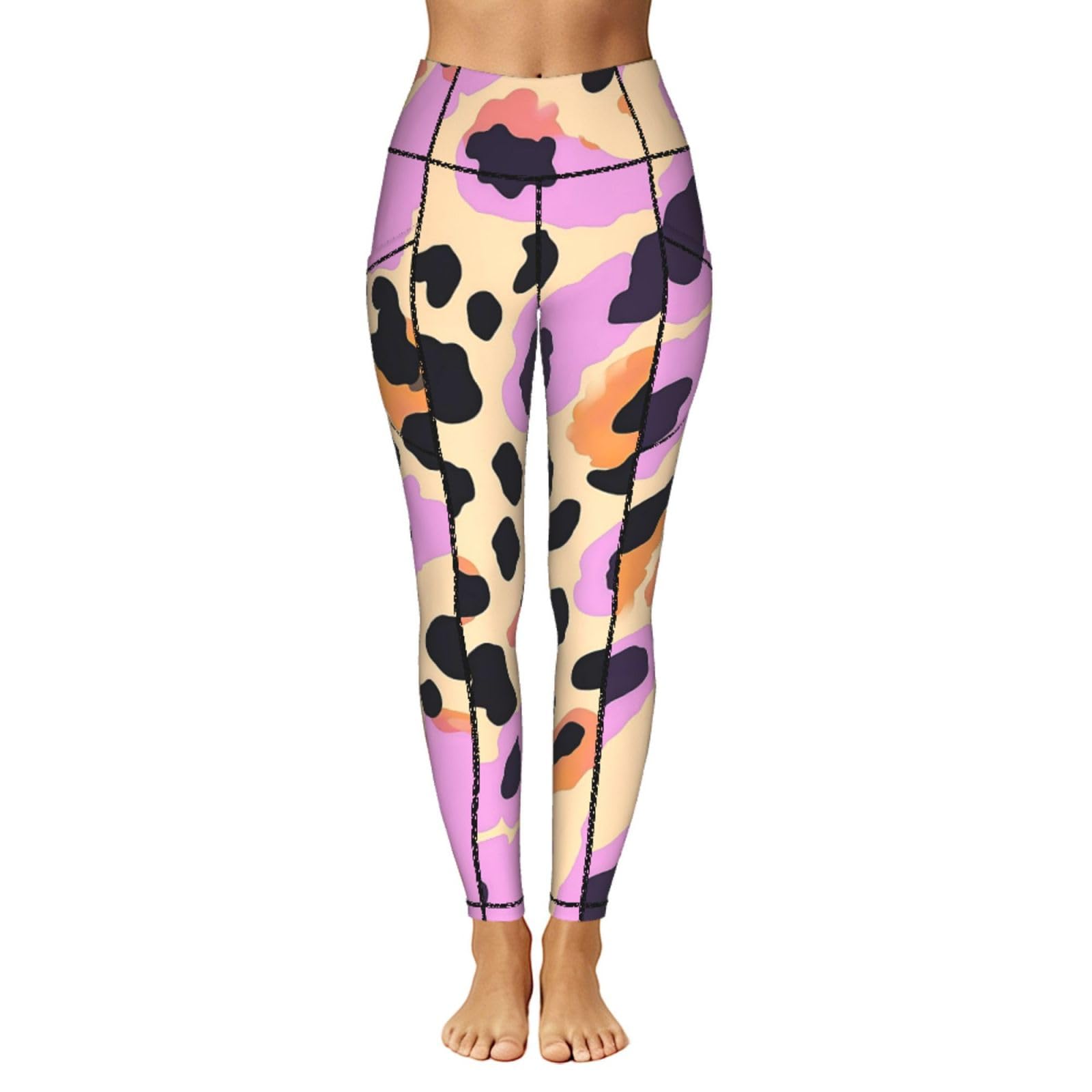 Mexpekil Leggings para mujer UK con bolsillos S-4XL