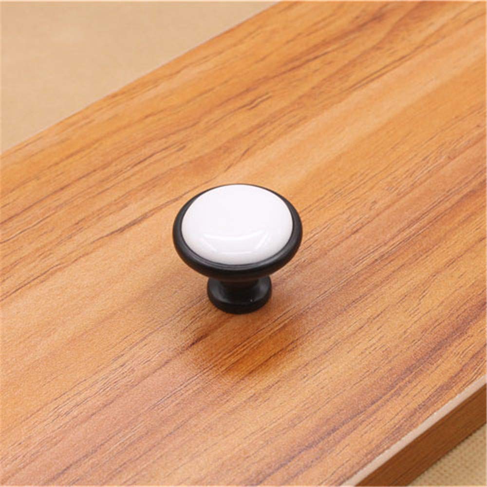 10PCS 32mm Maniglie per cassetti per mobili per bambini per bambini Maniglie decorative per cassetti in ceramica a forma di fungo Maniglie per cassetti dell'armadio Maniglie creative Maniglie per arma