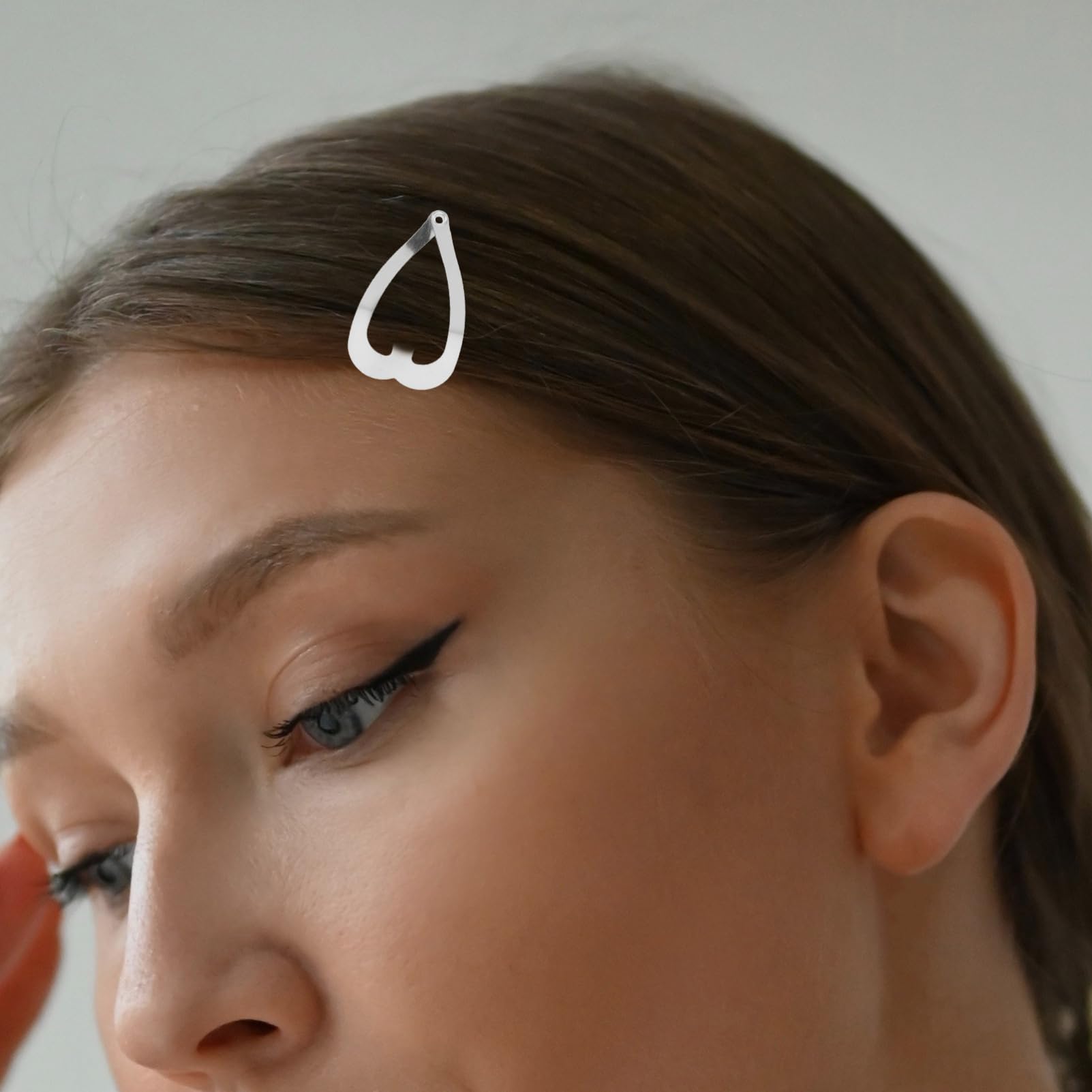 FRCOLOR 500 Stk Diy-liebes-bb-clip Haarstyling-accessoires Hochzeitsdekoration Herz Haarspange Haarspangen Für Mädchen Haarschmuck Koreanische Version Fräulein Haarnadel Kohlenstoffstahl