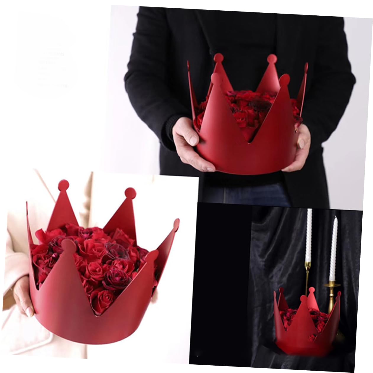 HAPINARY Kronenformige für Schmuck Süßigkeiten und Kleine Accessoires und Robust für Hochzeiten Geburtstage und Besondere Anlässe