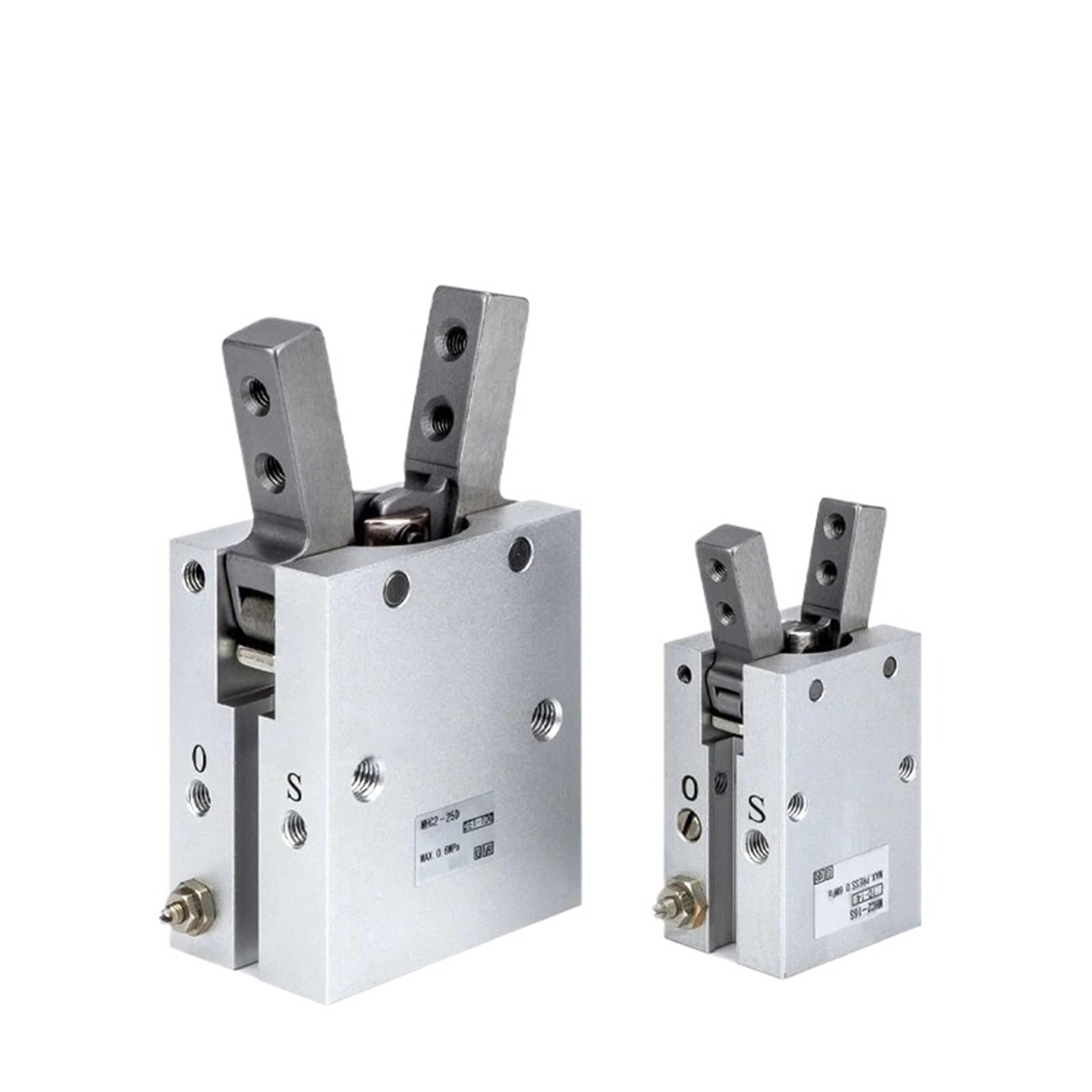 Préhenseur pneumatique angulaire MHC2 à 2 doigts pour air comprimé