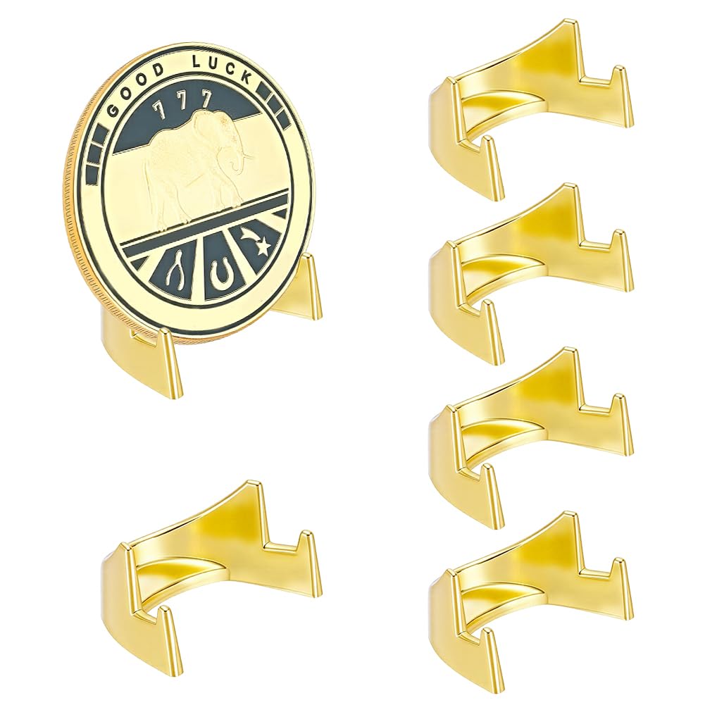 Chevalets dorés en métal UNICRAFTALE mini porte-carte baseball et support carte défi