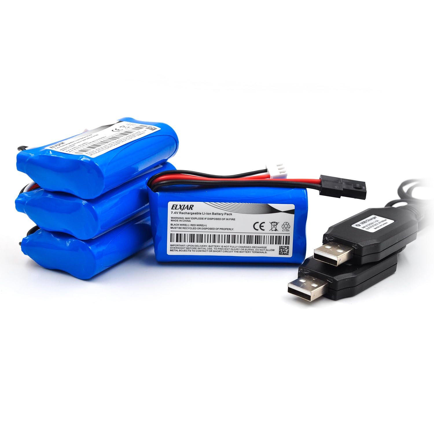 EFASO Akku 7,4V 500 MAh Li-Po Mit Passend Für XLH 9130