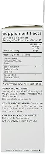 Miniatura 7 de Dr Talbots Tabletas calmantes de manzanilla nocturna inspiradas naturalmente disolución rápida 140 unidades