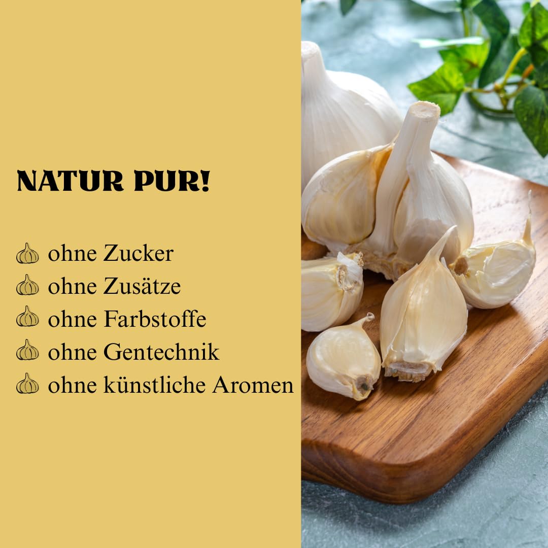 Hymor frischer lila Knoblauch gewürfelt 6x 150g im Glas I.G.P. – Ajo Morado aus Spanien Las Pedroñeras - intensiv-würziger Geschmack - ideal für Dips, Marinaden, Tapas, Pasta & Paella