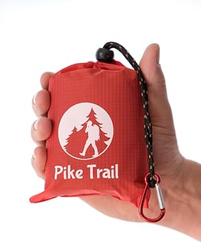 Pike Trail Pocket Beach Blanket 60 in X 56 in Lightweight, Sand Proof, Waterproof Picnic Blanket for Hiking, Camping, Picnics, Travel and Beach Trips