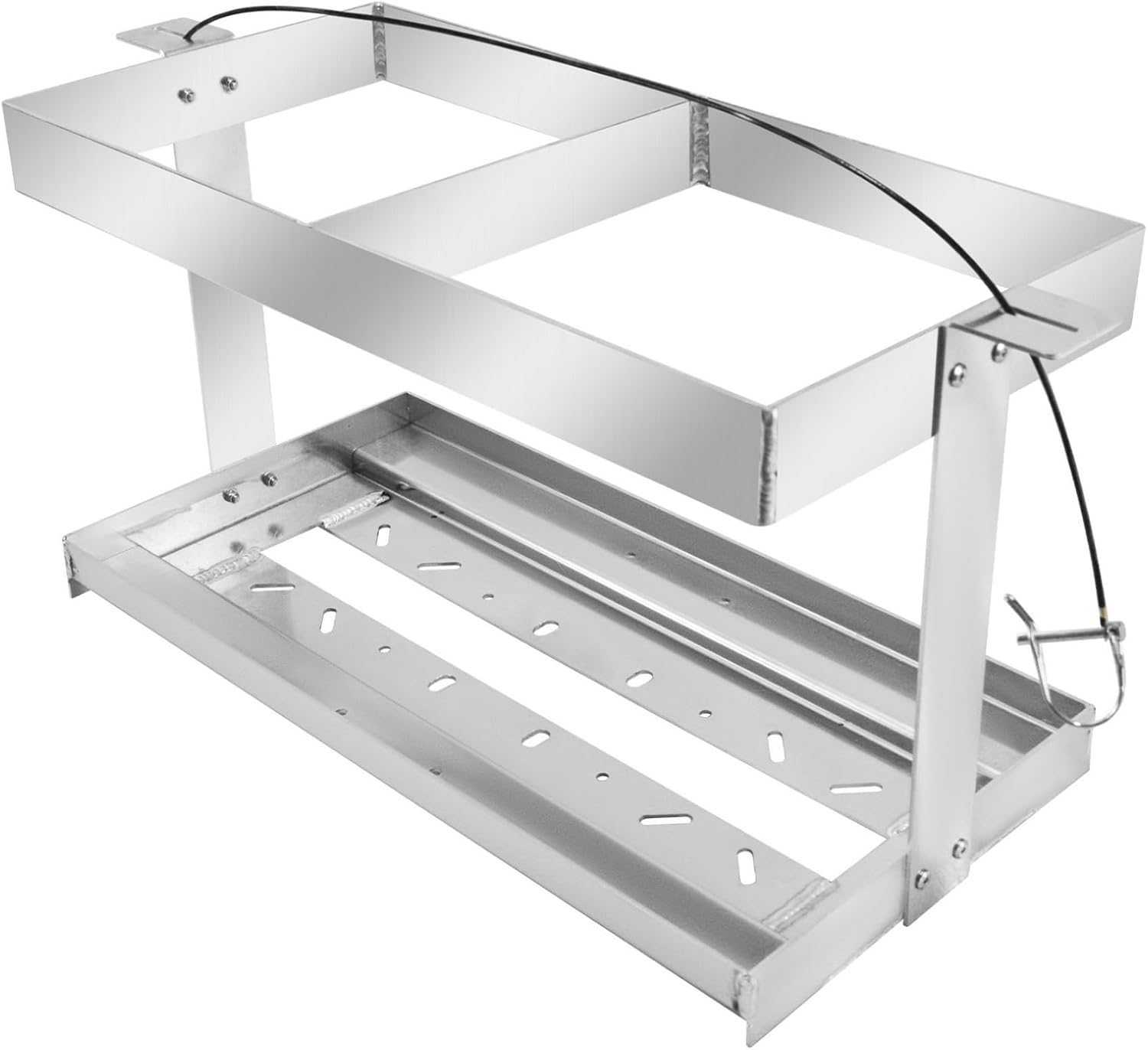 Fuel Jug Container Holder Heavy Duty Trailer Gas Can Container Thickened Fuel Can Holder Accommodate 2 5-Gal Compatible with VP Racing Fuel Jug 5.5 Gallon Suitable for Trailers Work Areas