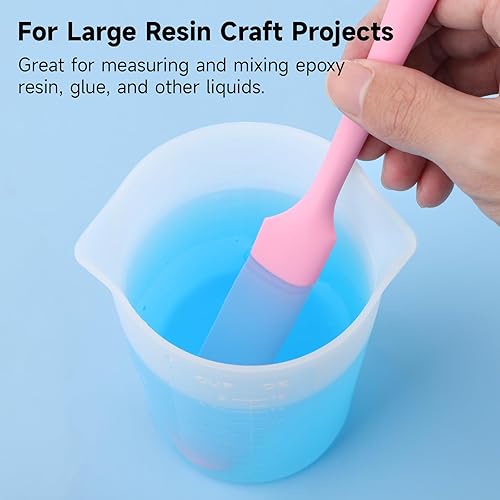 Miniatura 6 de Gartful Vasos medidores de silicona grandes de 15.2 fl oz, vasos de resina reutilizables de 15 onzas para epoxi, moldes de fundición, slime,
