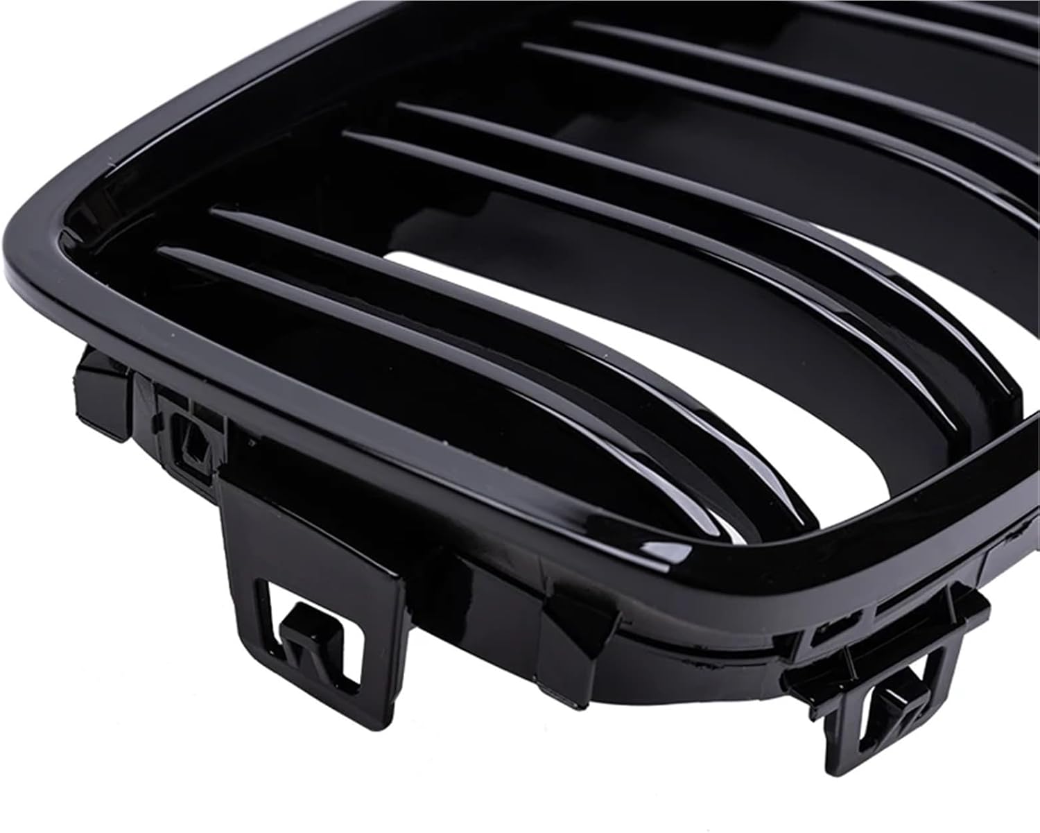 Car Front Bumper Grille Racing Grill Compatible with BMW 4 Series F32 F33 F36 M3 F80 M4 F82 12-18 Dual-Slat Glossy Black Accessories(Gloss Black)