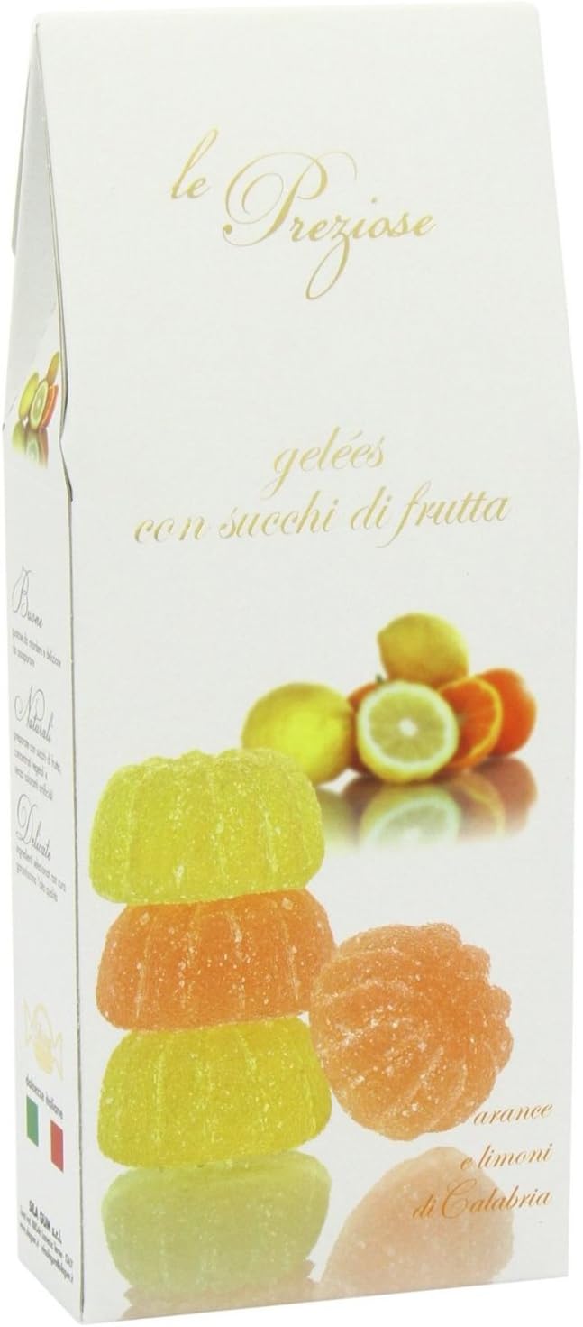 Orange & Lemon - Fruit Jellies Italian Le Preziose 7oz